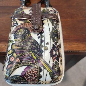 NWOT Sakroots Zip-Around Wallet/Cellphone Holder w/Wrist & Crossbody Straps